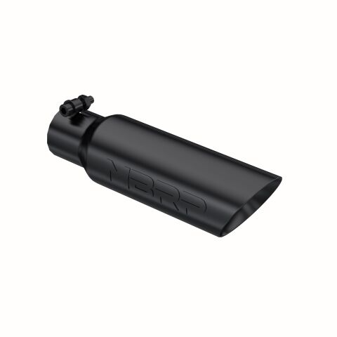 Tip. 3in. O.D. Dual Wall Angled 2in. inlet 12in. Length.&nbsp;BLK
