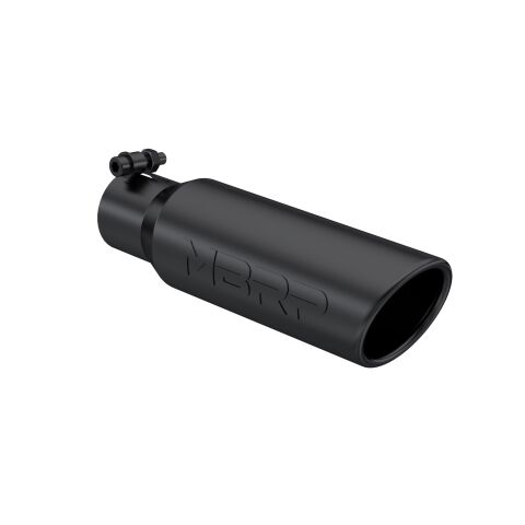 Tip. 3in. O.D. Angled Rolled End 2in. inlet 12in. Length.&nbsp;BLK.