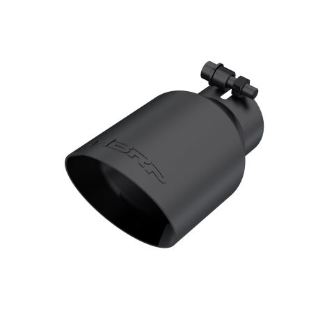 Tip. 4in. O.D.. Dual Wall Angled. 2in. inlet. 8in. length.&nbsp;BLK.