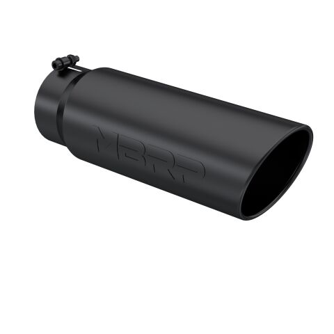 Tip. 6in. O.D.. Angled Rolled End. 5in. inlet 18in. in length.&nbsp;BLK.