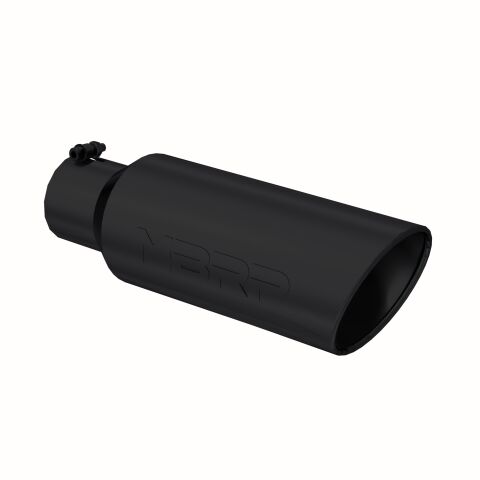 Tip. 6in. O.D.. Rolled end. 4in. inlet 18in. in length.&nbsp;BLK