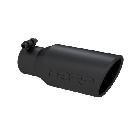 Tip. 4in. O.D. Angled Rolled End 2 3/4in. inlet 10in. length.&nbsp;BLK.