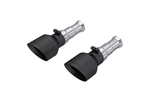 MBRP Tip Set, 5in OD Dual Wall Angle Cut,&nbsp;BLK.