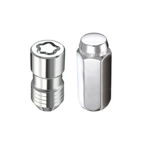 Cone Seat Exposed Style Wheel Installation Kit-Chrome