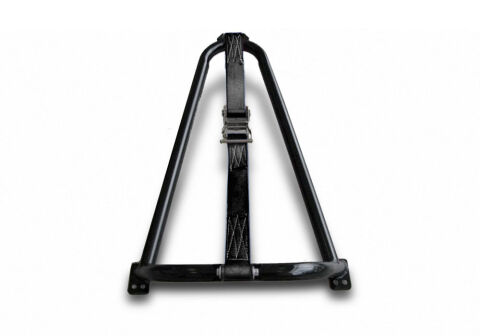 Textured Black Bed Mounted Tire Carrier w/ Black&nbsp;Strap