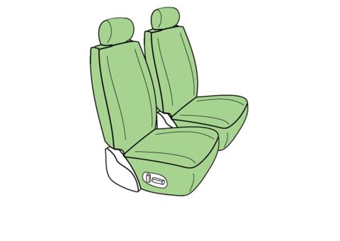 007-09 SEBRING SEDAN FRONT SEAT COVER, OE GREY&nbsp;SPORT