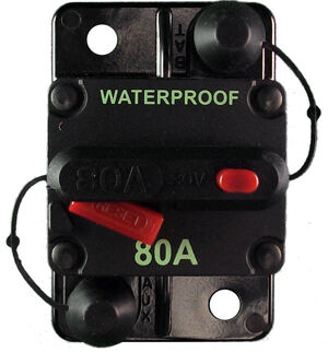 80 AMP TYPE III MANUAL RESET CIRCUIT BREAKER