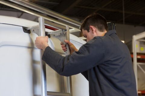 REAR DOOR ACCESS LADDER; Ford Transit Medium&nbsp;Roof