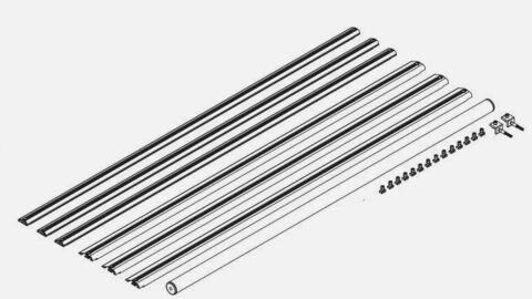 AR CROSSBARS; ALURACK CBR MODULE 53 IN 3 HD 3 STD&nbsp;1ROL