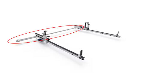 ERGORACK FEATURES; LH LOW ROOF DRIVE SHAFT WITH BENT&nbsp;HANDLE