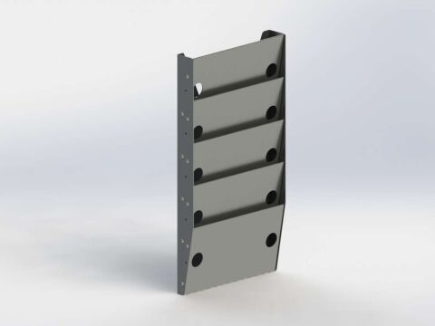 Paper Holder, Regular Depth, 5&nbsp;Slots