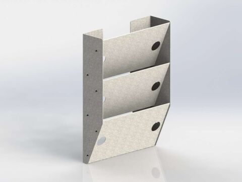 Paper Holder, Extra Deep, 3&nbsp;Slots