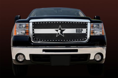 RX-3 Series studded frame-maingrille-BLK & CHRM-3pc req&nbsp;cutn