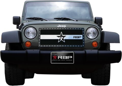 07-11 JEEP RX SERIES STUDDEDFRAME-MAIN GRILLE-BLACK&nbsp;1PC