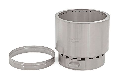 Stainless Steel Smokeless Fire Pit w/Carry&nbsp;Bag