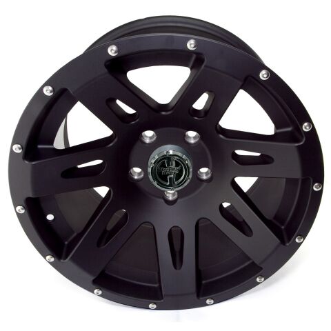 XHD Wheel, 17x9, Black Satin, Center Cap; 07-21 Jeep Wrangler/Gladiator