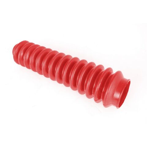 This red shock boot from ORV Suspension fits almost any modern automotive&nbsp;shock.