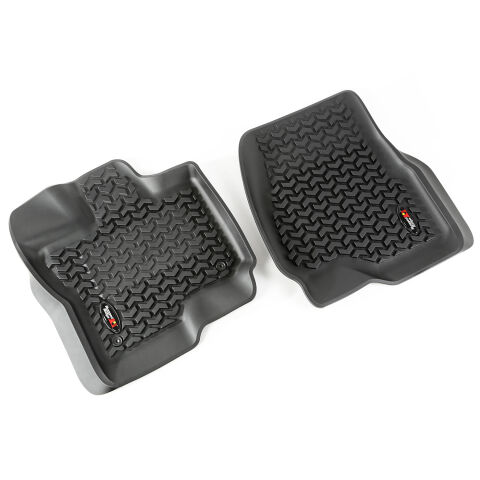 Floor Liner, Front; Black, 2015-2021 Ford F-150/Raptor/Extended/Super Crew&nbsp;Cab