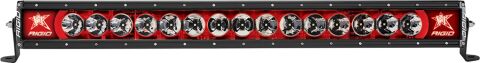 RIGID Radiance Plus LED Light Bar, Broad-Spot Optic, 30 Inch With Red Backlight