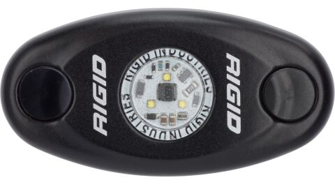 RIGID A-Series LED Light, Low Power, Warm White, Black Housing,&nbsp;Single