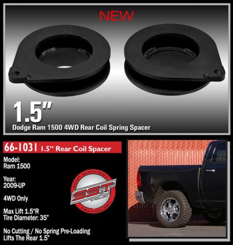 2009-18 DODGE-RAM 1500 1.5'' Rear Coil&nbsp;Spacer
