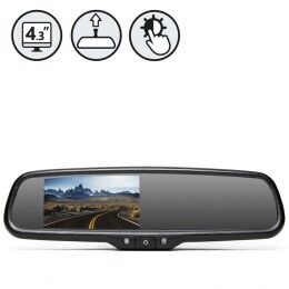 G-Series Rear View Replacement Mirror Monitor With Manual Dimming