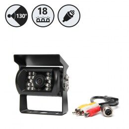 130 Backup Camera With 18 Infra-Red Illuminators with RCA Connectors