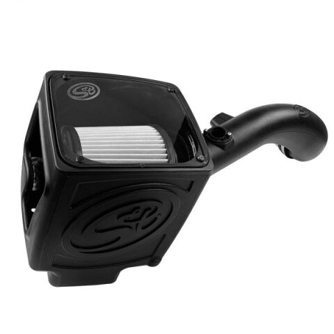 Cold Air Intake For 09-15 Chevrolet Silverado/ Sierra 2500 3500 6.0L Dry Extendable&nbsp;White