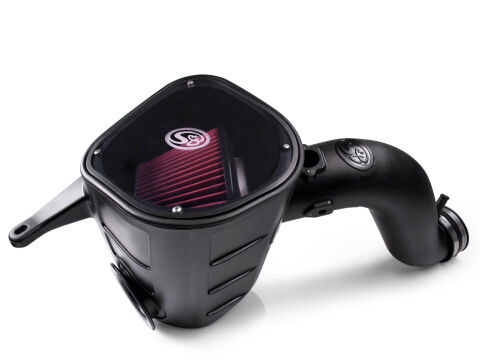 Cold Air Intake For 13-18 Dodge Ram 2500 3500 L6-6.7L Cummins Dry Extendable&nbsp;White