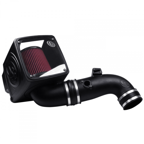 Cold Air Intake For 11-16 Chevrolet Silverado GMC Sierra V8-6.6L LML Duramax Cotton Cleanable&nbsp;Red