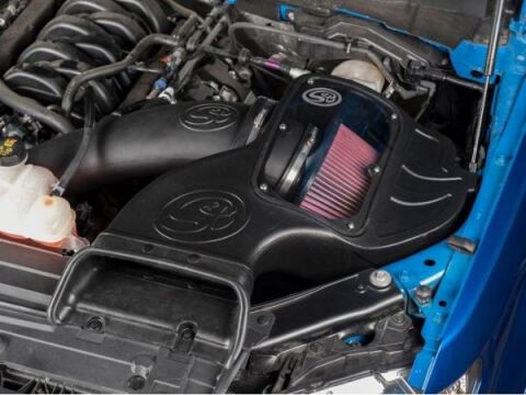 Cold Air Intake For 15-17 Ford F150 V8-5.0L Oiled Cotton Cleanable&nbsp;Red