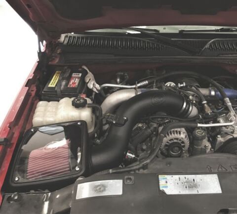 Cold Air Intake For 01-04 Chevrolet Silverado GMC Sierra V8-6.6L LB7 Duramax Cotton Cleanable&nbsp;Red