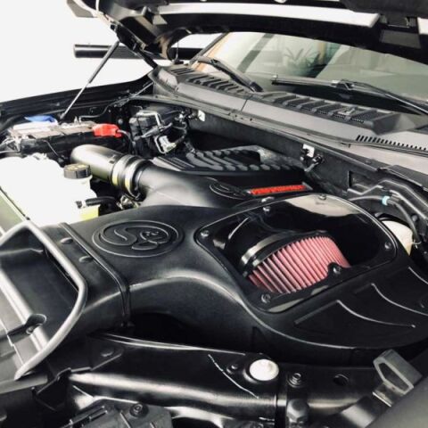 Cold Air Intake For 18-23 Ford F150 Raptor Ecoboost Cotton Cleanable&nbsp;Red