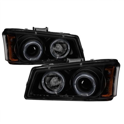 Projector Headlights - LED Halo - Black&nbsp;Smoke