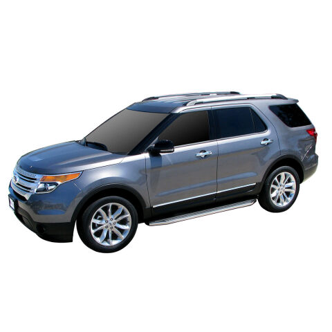STX100 Running Boards - Black/Stainless&nbsp;Trim
