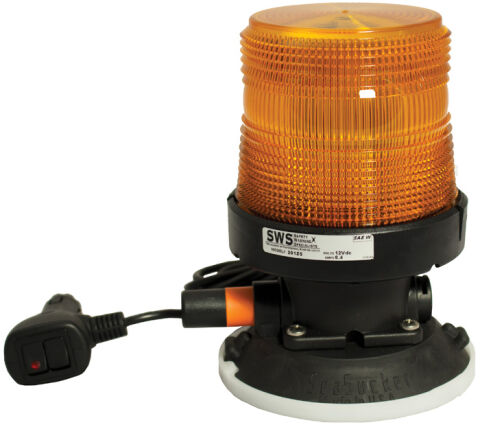 201 BEACON - SUCTION MOUNTPT- 'Y' LP +LED 12Vdc AM&nbsp;WHT