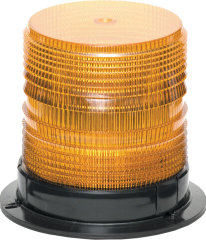 WHITE LED BEACON AMBER LENS10-30 VDC, PERMANENT&nbsp;MOUNT