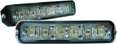 LED SURFACE MOUNT 6 LEDAMBR/WHT, HEAD/TAILLIGHT&nbsp;STOBE