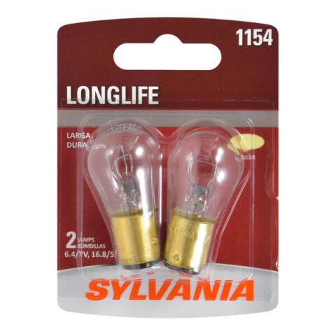 SYLVANIA 1154 Long Life Mini Bulb, 2&nbsp;Pack