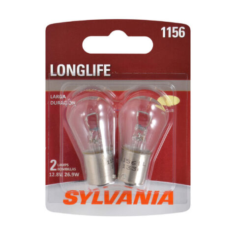SYLVANIA 1156 Long Life Mini Bulb, 2&nbsp;Pack