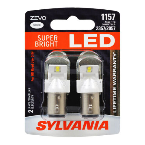 SYLVANIA 1157 WHITE ZEVO LED Mini, 2&nbsp;Pack