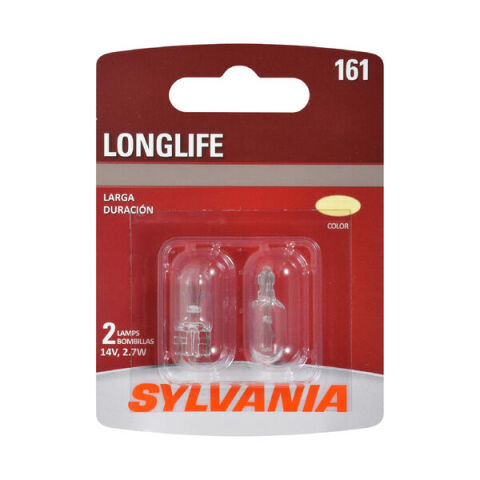 SYLVANIA 161 Long Life Mini Bulb, 2&nbsp;Pack