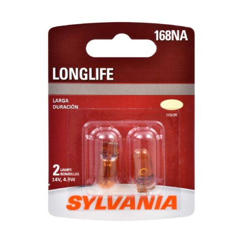 SYLVANIA 168NA Long Life Mini Bulb, 2&nbsp;Pack