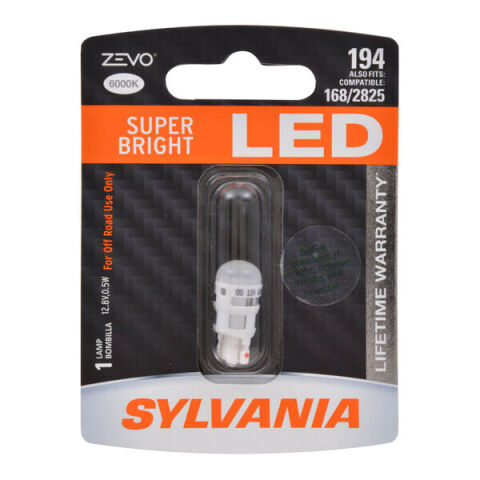 SYLVANIA 194 WHITE ZEVO LED Mini, 1&nbsp;Pack