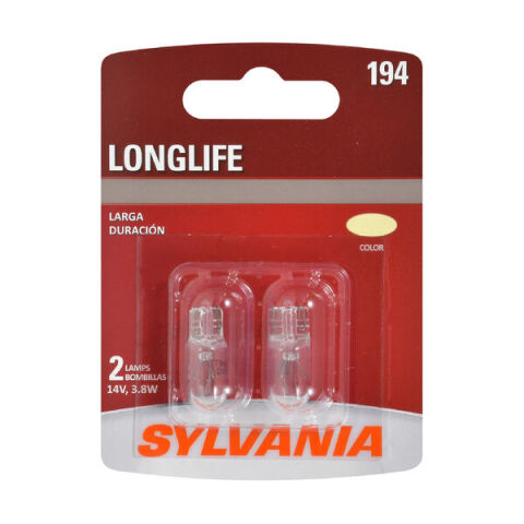 SYLVANIA 194 Long Life Mini Bulb, 2&nbsp;Pack