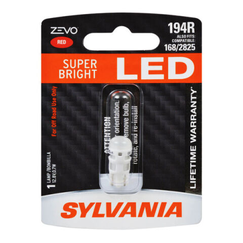 SYLVANIA 194R RED ZEVO LED Mini, 1&nbsp;Pack