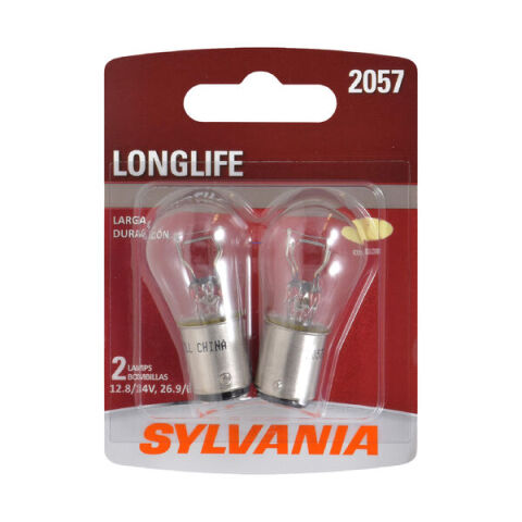 SYLVANIA 2057 Long Life Mini Bulb, 2&nbsp;Pack