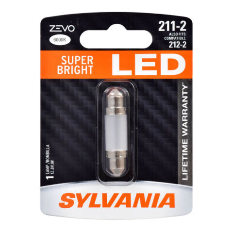 SYLVANIA 211-2 WHITE ZEVO LED Mini, 1&nbsp;Pack