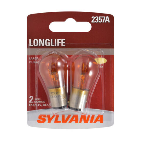 SYLVANIA 2357A Long Life Mini Bulb, 2&nbsp;Pack