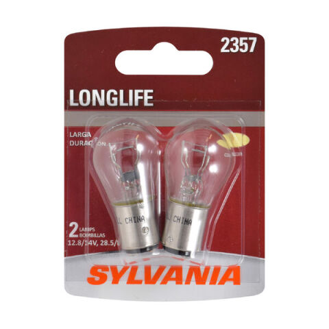 SYLVANIA 2357 Long Life Mini Bulb, 2&nbsp;Pack